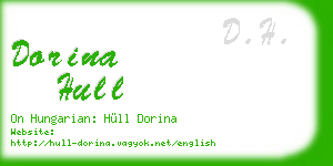 dorina hull business card